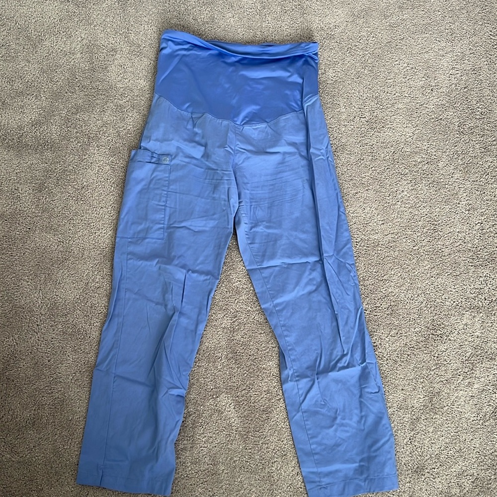 WonderWink Ceil Blue Maternity Scrub Bottoms